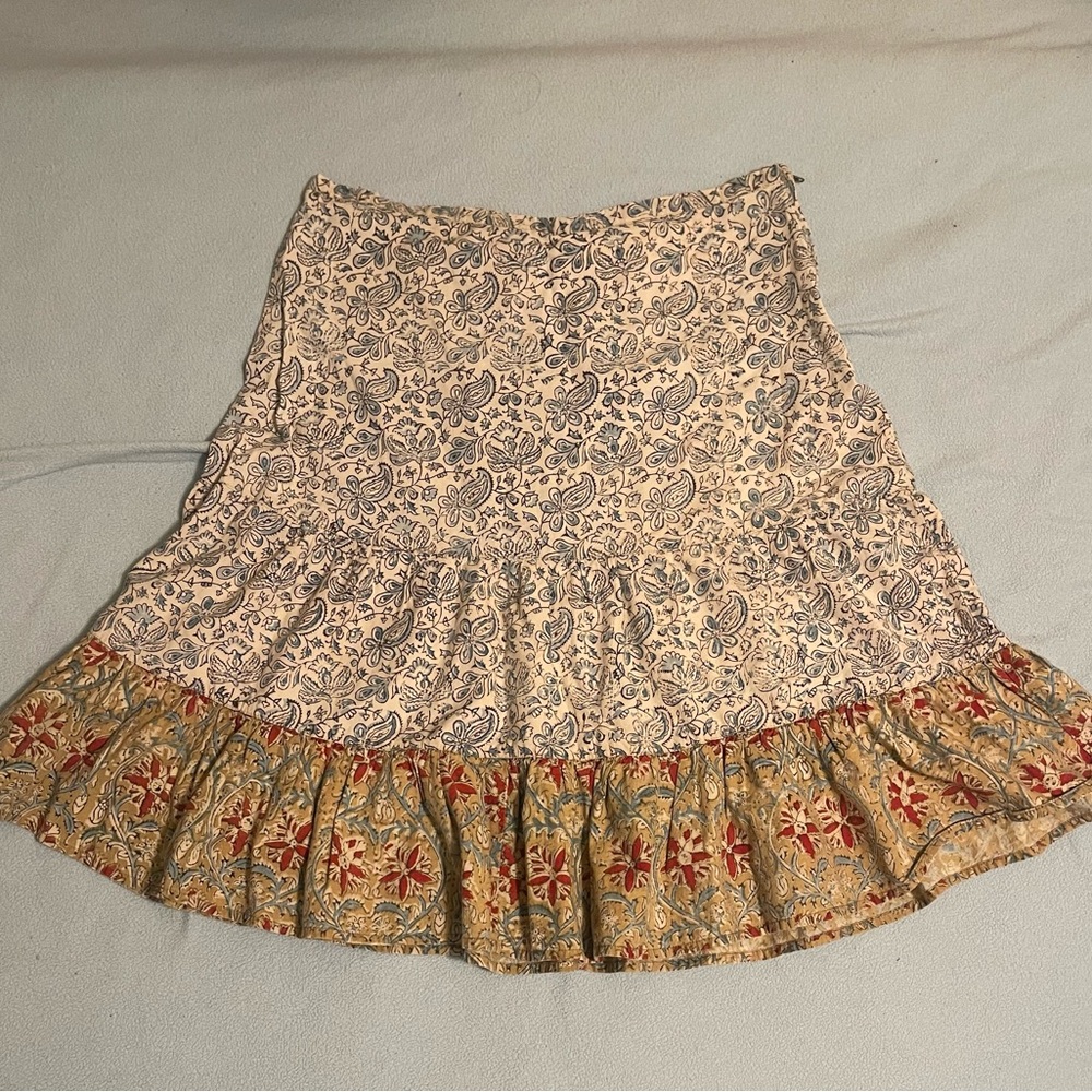 Floral Patterned Women's Skirt